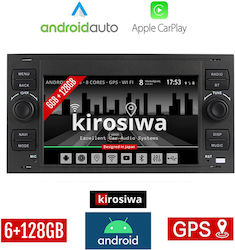 Kirosiwa Car-Audiosystem für Ford Kuga (Bluetooth/USB/WiFi/GPS/Apple-Carplay/Android-Auto) mit Touchscreen 7"