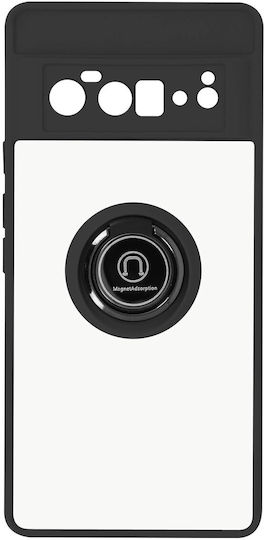 Hülle Google Pixel 6 Pro Bi-Material Metallring Schwarz