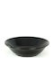 Hermia Farfurie adâncă Ceramică Negru cu Diametru 18cm 6buc