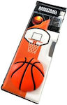 Plastic Basketball Pencil Case with Multicolored Sharpener