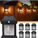 Set of 6 Wall Solar Lights 1W 600lm Natural White 4000K with Motion Sensor and Photocell IP65
