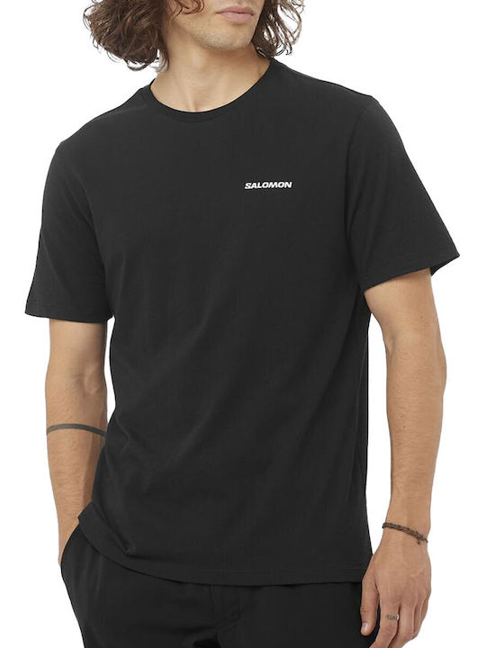 Salomon T-shirt Bărbătesc cu Mânecă Scurtă Negru