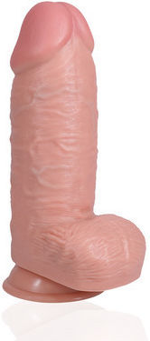 Shots Ρεαλιστικό Dildo με Όρχεις και Βεντούζα Flesh 19cm