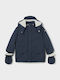 Kids' Parka with Hood Navy Blue