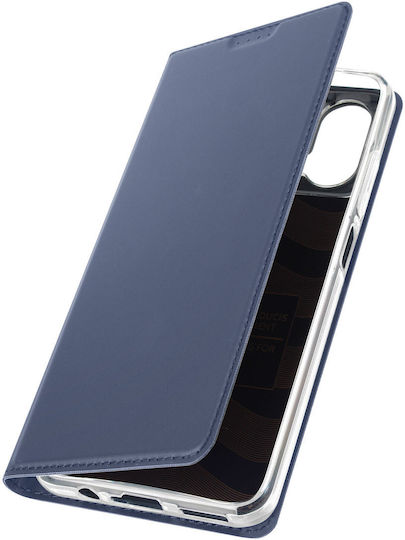 Dux Ducis Folio Case Motorola Moto G34 5g Satin Effect Wallet Dark Blue