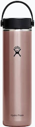 GRbass Water Bottle Stainless Steel with Filter 710.4ml Pink