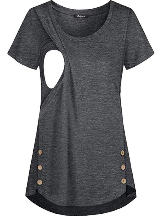 Queen Mother Maternity T-Shirt Dark Gray