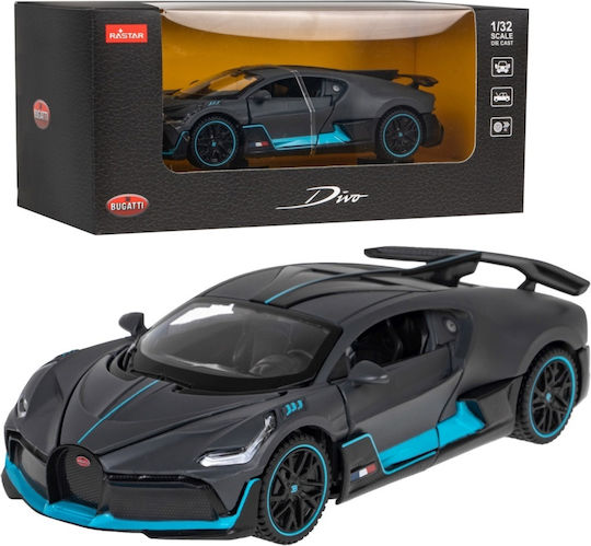 Rastar Bugatti Divo Metall Modellfigur Auto Schwarz im Maßstab 1:32 19x9.5x8.5cm.