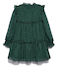 Abel Lula Children's Dress Long Sleeve Green