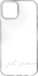 Hülle iPhone 13 Mini Recycelbar Biologisch Abbaubar Von Just Green Transparent Hülle iPhone 13 Mini Recycelbar Biologisch Abbaubar Von Just Green Transparent