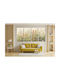 Naklejkomania Четирикратен Картина Платнен 60x120см