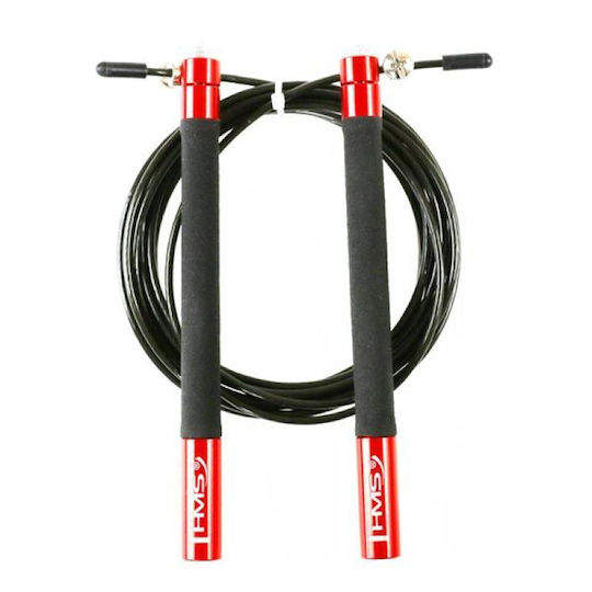 HMS Sk54 Speed Jump Rope 1.94m Black with Adjustable Length
