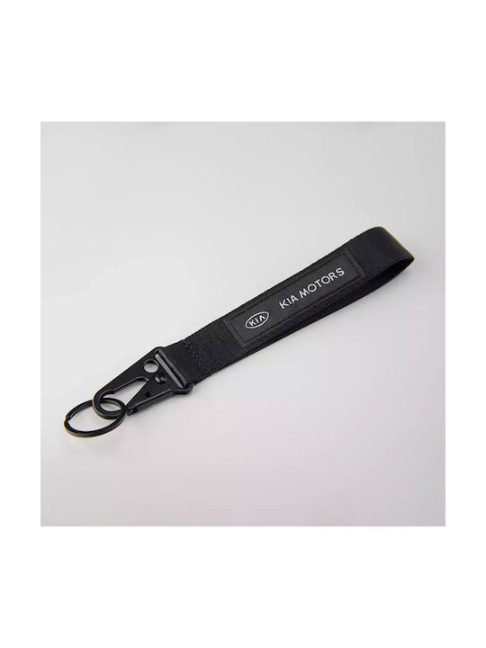 Fabric Keychain Kia Motors Black