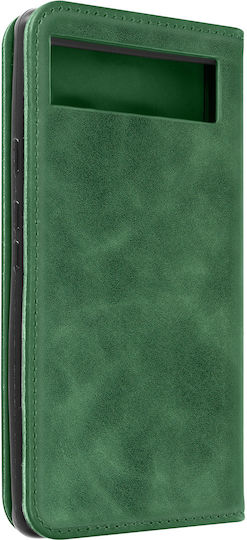 Brieftasche Folio Hülle Google Pixel 6a Kartenhalter Soft-Touch Grün