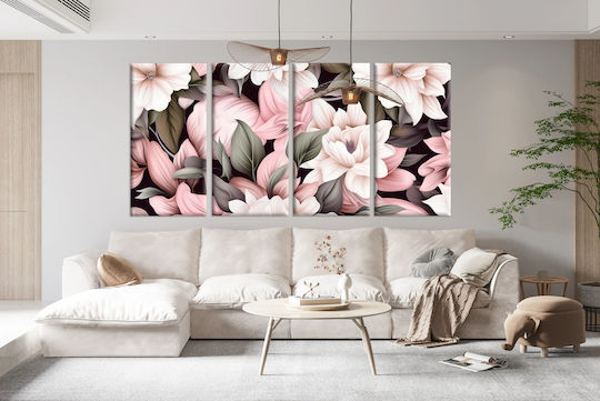 Naklejkomania Fourfold Painting on Canvas 60x120cm