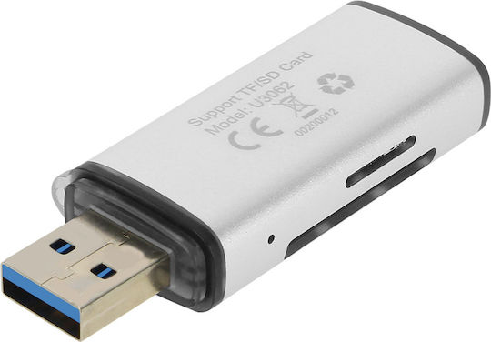 Micro-SD SD-Kartenleser USB 5Gbps Übertragungsrate U3062 Linq Grau