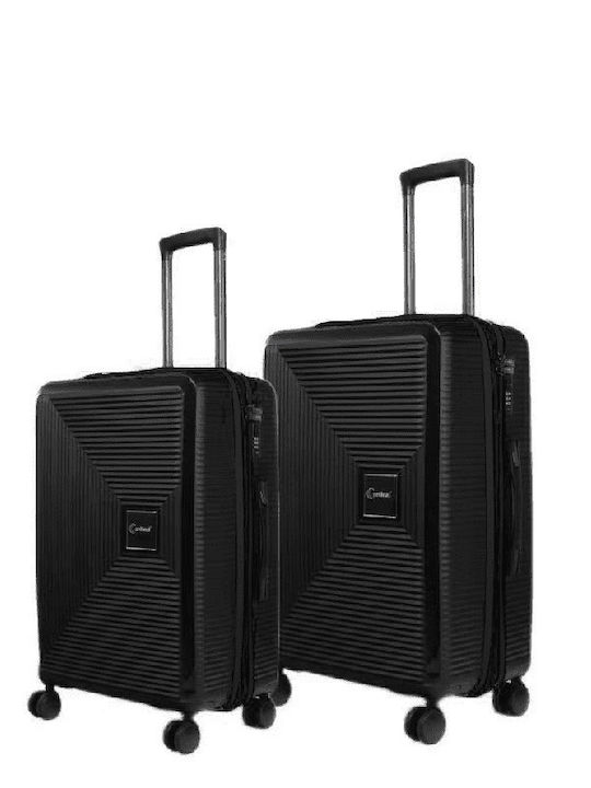 Cardinal Anniversary Suitcases Hard Solid Black...