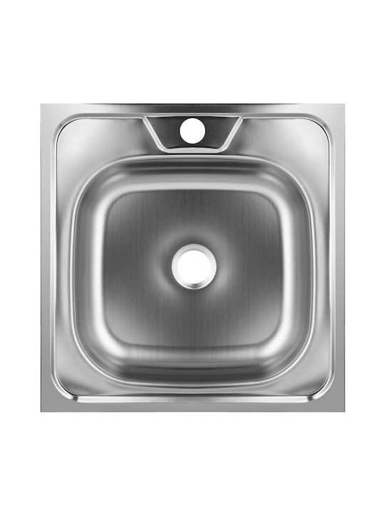 Hausberg Freddo SN9021 Drop-In Chiuvetă Inox L48xW48cm Gri