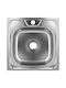 Hausberg Freddo SN9021 Drop-In Chiuvetă Inox L48xW48cm Gri