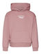 Kinder-Sweatshirt mit Kapuze und Taschen Pink