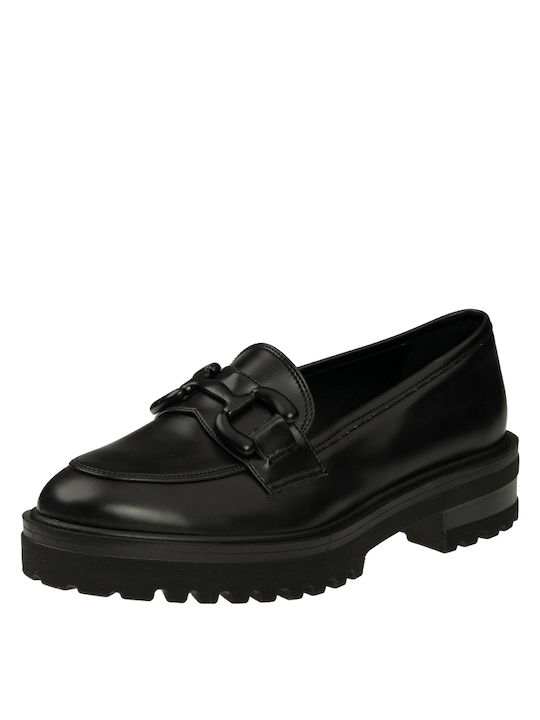 Stefania Women's Moccasins in Black Color