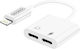 Avizar Lightning Male to Lightning 2x Female White 1 Piece