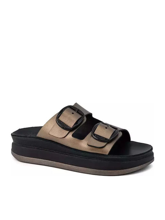Fantasy Sandals Zefi Leather Women's Flat Sanda...