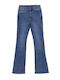 High Waist Women's Jean Trousers Flared Light Blue