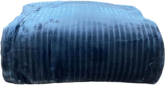 Linea Home Lane Single Blanket 160x220cm Blue