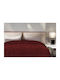 Linea Home Κουβέρτα Βελουτέ Υπέρδιπλη 220x240εκ. Μπορντώ LH2018254