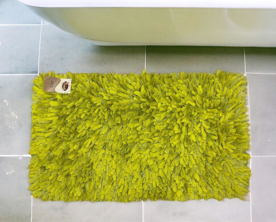 Linea Home Bath Mat Shaggy Ibiza LH2044029 Lime 50x80cm