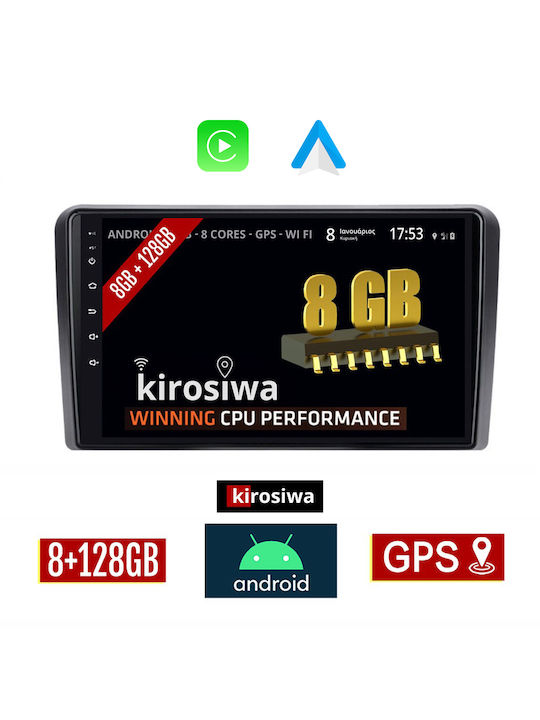 Kirosiwa Car Audio System for Citroen C2 2003 2009 (Bluetooth/USB/AUX/WiFi/GPS) with Touch Screen 9"