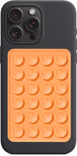 Techsuit Holder Αντιολισθητική Βάση Κινητού σε Πορτοκαλί χρώμα