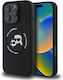 Karl Lagerfeld Karl&Choupette Umschlag Rückseite Silikon Schwarz (iPhone 16 Pro Max, Karl Lagerfeld)