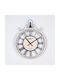 Wall Clock Metallic White Ø40cm