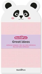 Лепящи листчета Miquelrius 60 листа 9x16.5см Back2fun Panda