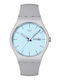 Swatch Sky Unisex Ανδρικό Ρολόι Μπαταρίας με Γκρι Καουτσούκ Λουράκι