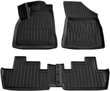 Umbrella Set Covorașe Față și Spate 4buc din Furtun pentru Peugeot 3008 2009-2016 Negre