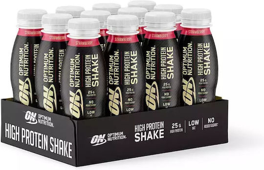 Optimum Nutrition High Protein Shake with Flavor Strawberry 12x330ml
