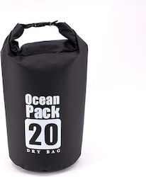 Ocean Pack Στεγανός Σάκος Ώμου / Χειρός 20lt Μαύρος Ocean Pack Στεγανός Σάκος Ώμου / Χειρός 20lt Μαύρος