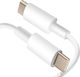 Avizar Редовна USB 2.0 Кабел USB-C мъжки - USB-C мъжки Бял 1м
