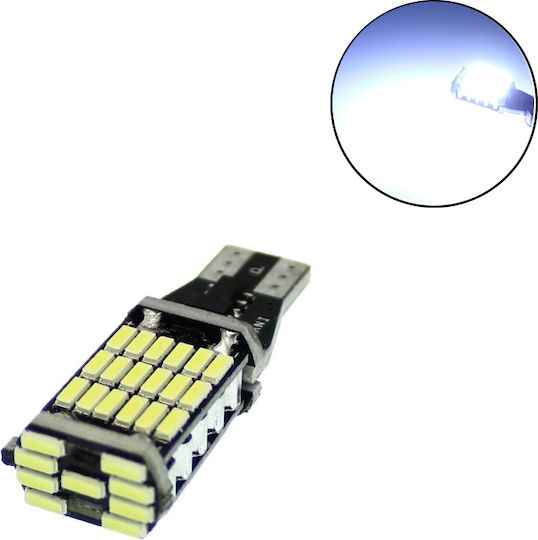 Lamps Car T10 / T15 / W5W / W16W Canbus LED 6500K Cold White 12-24V 3W 1pcs