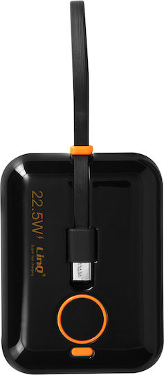 LinQ TT13803 Power Bank 15000mAh 22.5W mit USB-C Ausgangsanschlüsse Schwarz