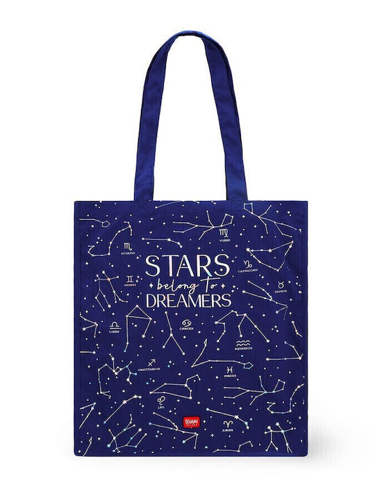 Legami Milano Cotton Shopping Bag in Blue color