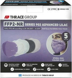 Plastika THrakis Mască de protecție Țesătură FFP2 Violet 5buc