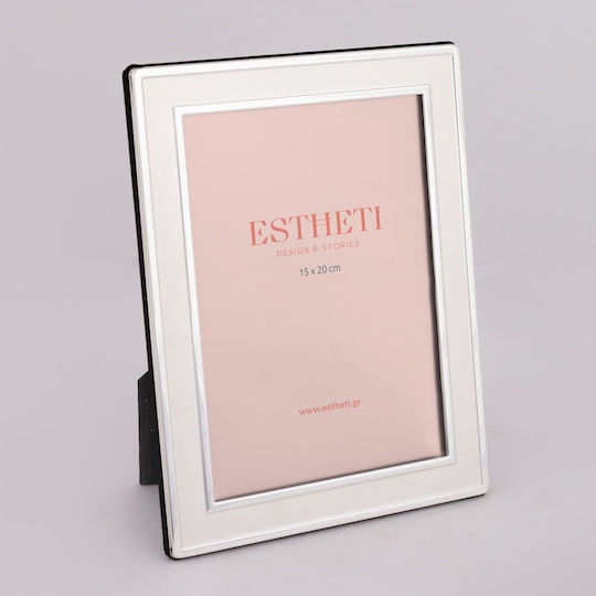Metallic Photo Frame with Gray Frame 2 Pieces