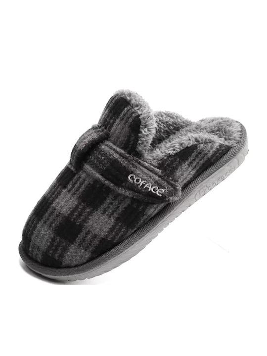 Coface B0CGZ Winter Women's Slippers in Gray color