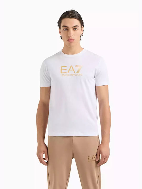 Emporio Armani Ανδρικό T-shirt Κοντομάνικο Λευκο