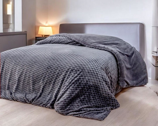 Linea Home Κουβερτοπάπλωμα Υπέρδιπλο 220x240εκ. Γκρί