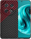 Techsuit Carbon Back Cover Silicon Roșu (Huawei...